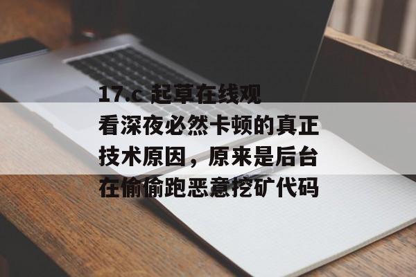 17.c 起草在线观看深夜必然卡顿的真正技术原因，原来是后台在偷偷跑恶意挖矿代码